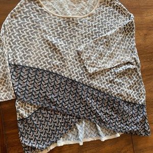 Cropped beaded Anthropologie sweater